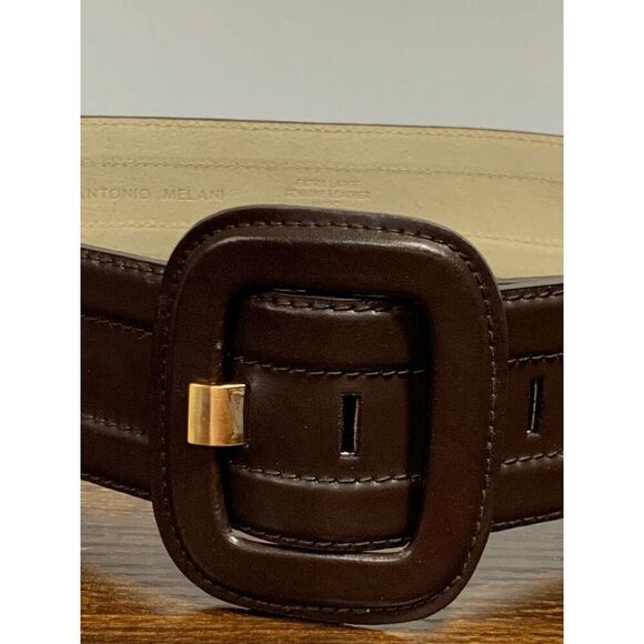 Antonio Melani Brown and Gold Leather Belt - Picture 4 of 5